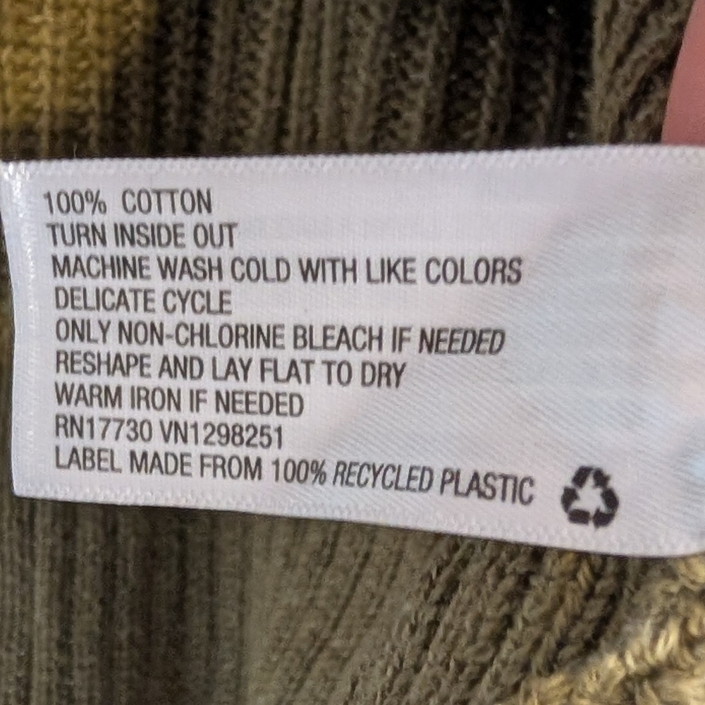 Universal Thread Olive Green Long Open-front Chun… - image 7